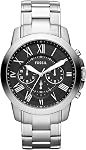 Fossil Men's FS4735 Grant Analog Display Analog Quartz Brown Watch
