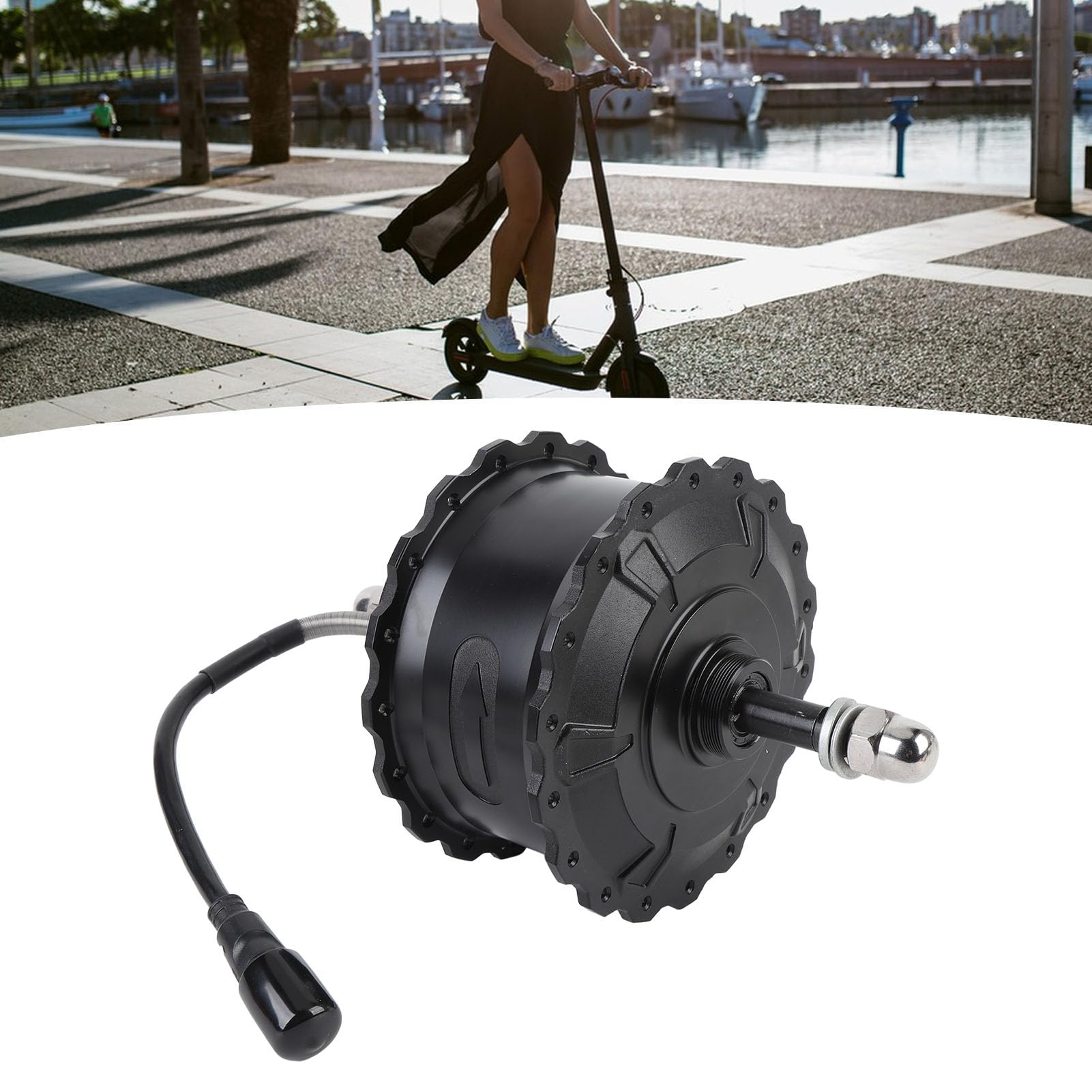 Amazon | Hirelax 電動自転車用ハブモーター 48V 1000W アルミ合金製