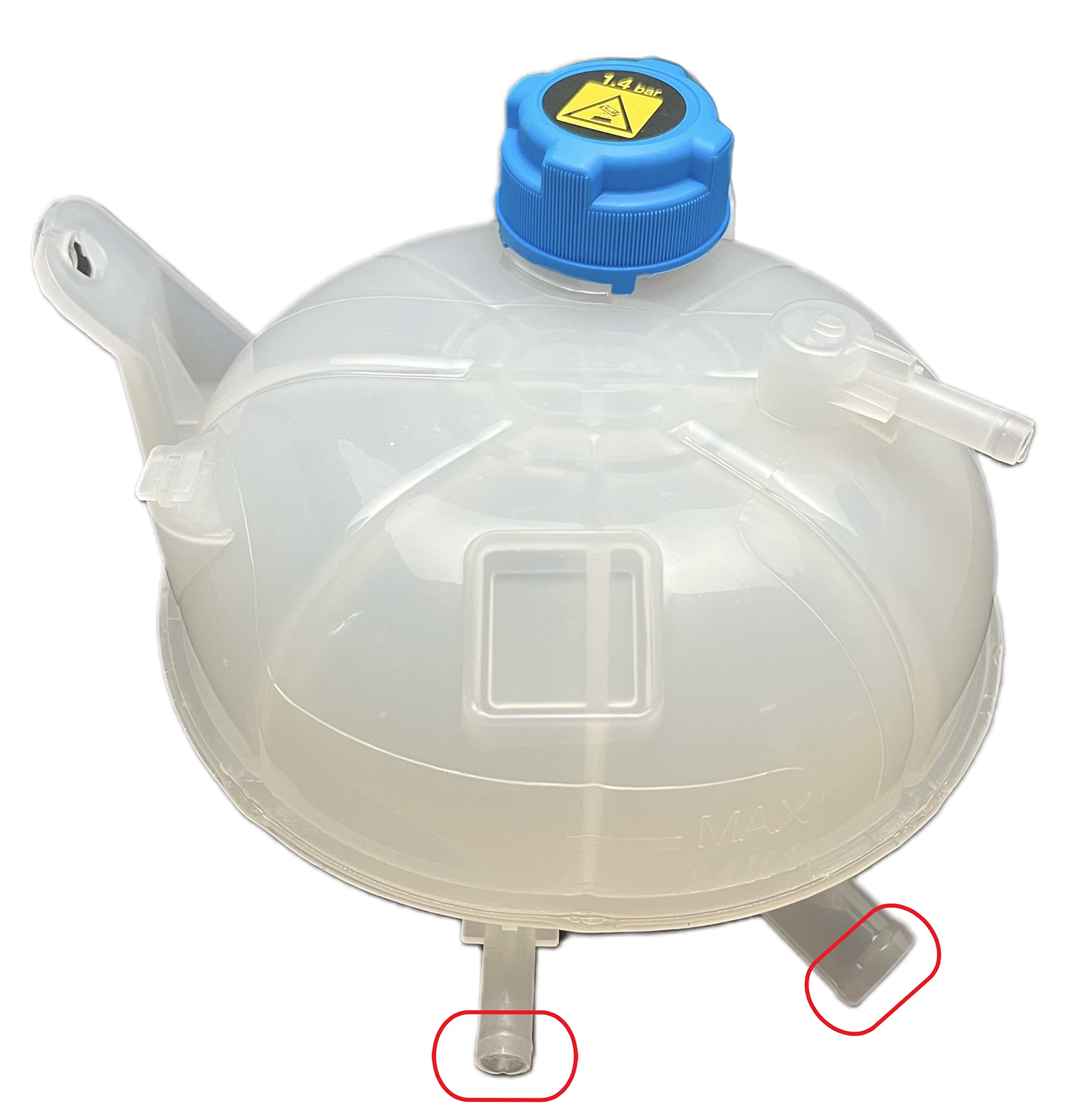 Generico Star 2644 - Vaschetta Serbatoio Acqua Radiatore completa di TAPPO compatibile con ALFA ROMEO Giulietta // Rif. Originale: 50544422 ***VERSIONE 2 TUBI SOTTO ****