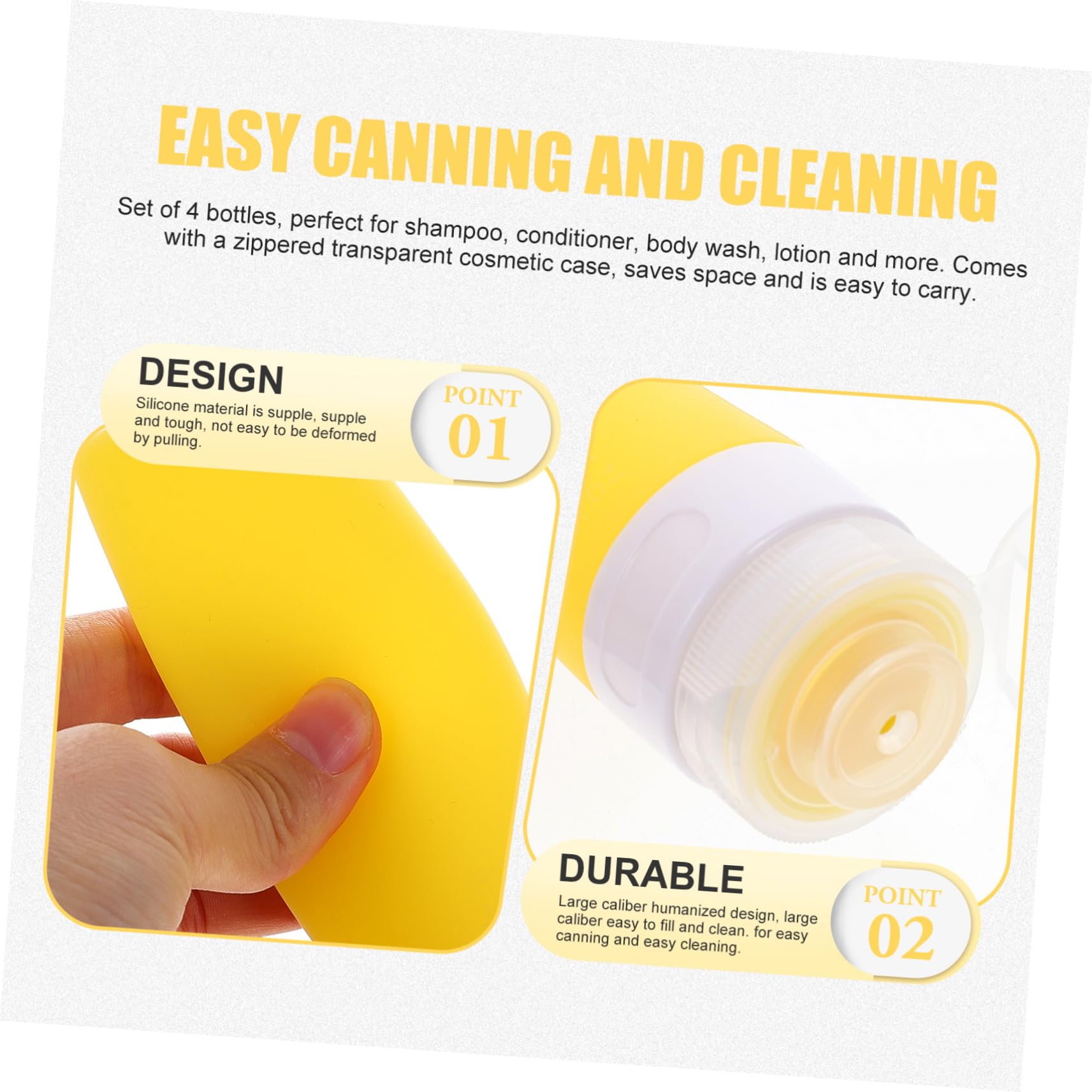 VICASKY 1set Bottiglie Di Silicone Per Viaggio Contenitori Ricaricabili Per Lozioni Shampoo e Cosmetici Vari Colori Pratici e Leggeri Per La Tua Bellezza Movimento