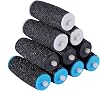 Replacement Roller Refill Heads Compatible with Amope Pedi Perfect Electronic Callus Remover Foot File4 Pack Extra Coarse& 3 Pack Regular Coarse & 3 Pack Gentle Smooth