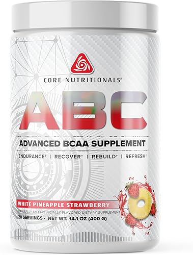 Miniatura 4 de Core Nutritionals Platinum ABC Advanced Intra-Workout BCAA Suplemento con 0.09 oz de glutamina, beta alanina, malato de citrulina, 20 porciones