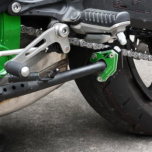 Miniatura 4 de Para Kawasaki Z900 Z900SE Z900RS 2017 2018 2019 2021 2022 2023 Tapa de válvula de motocicleta Kickstand Pad Soporte lateral Ampliador Trípode