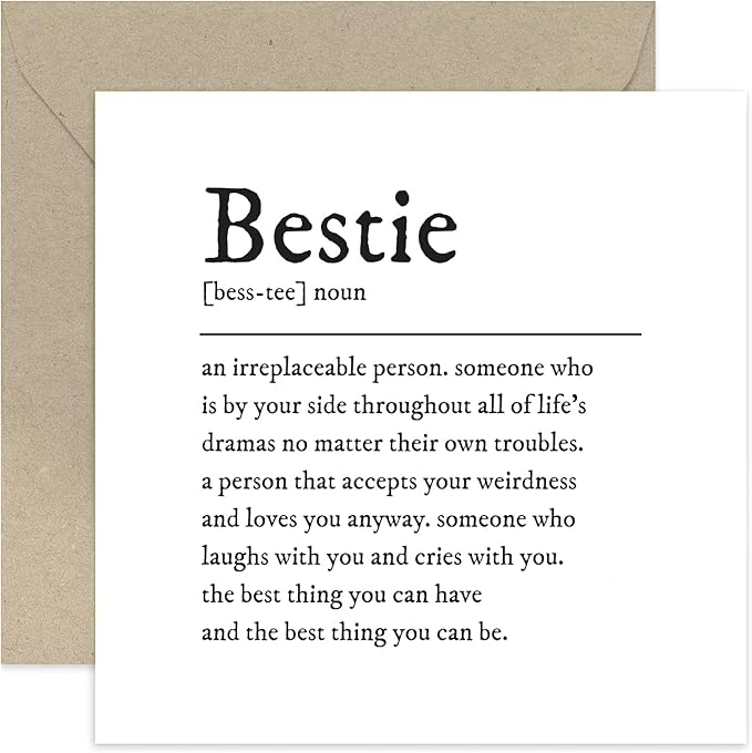 Old English Co. Bestie Definition Card For Her - Puerto Rico - View #2