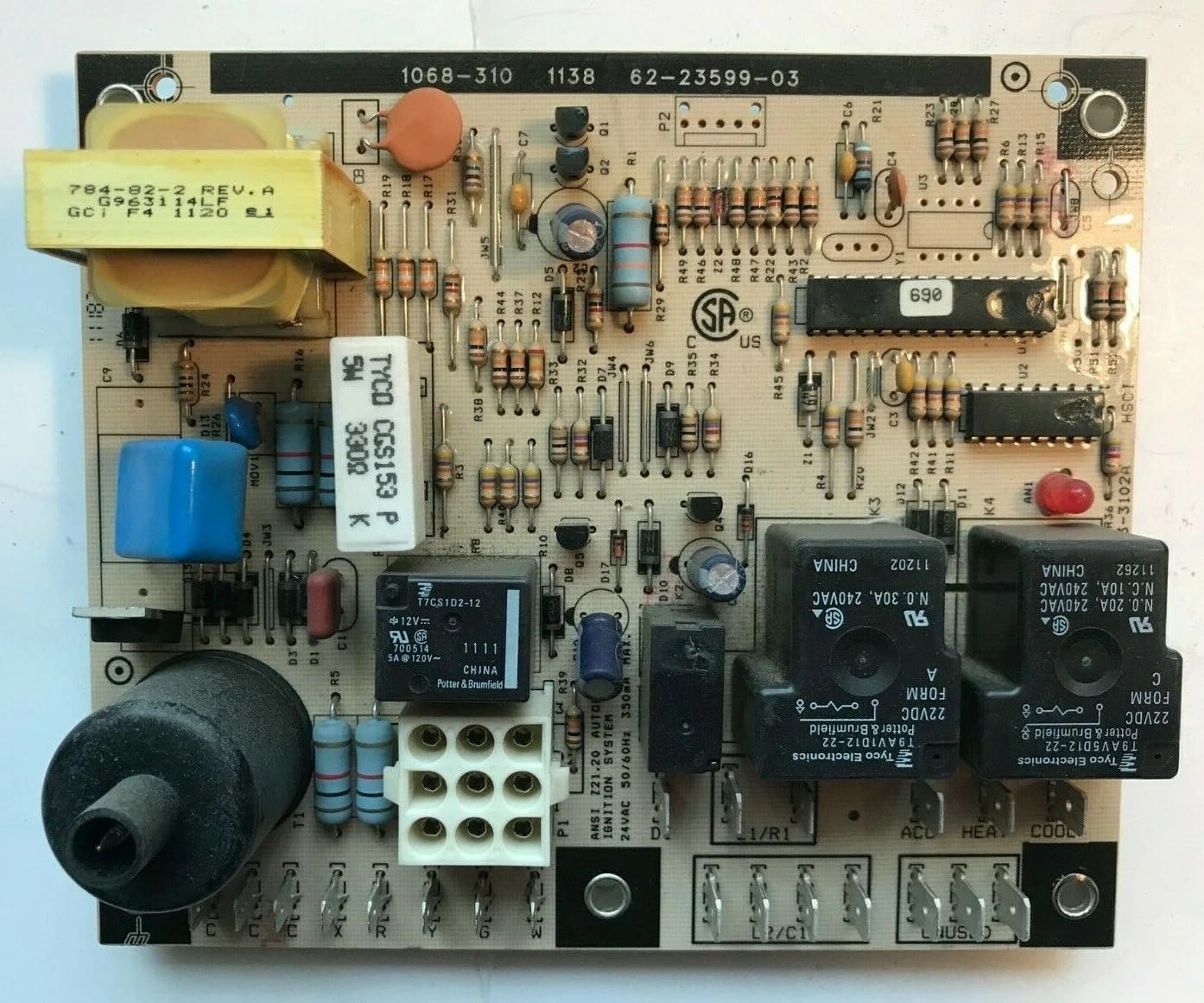 for Rheem Ruud 62-23599-03 Circuit Control Board 1068-310
