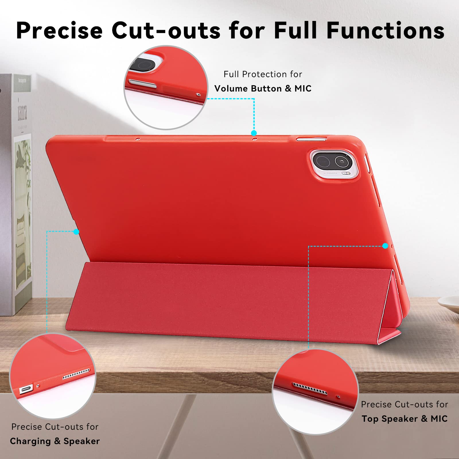 Per Xiaomi Pad 6 / Pad 6 Pro Custodia In Pelle Per Tablet Con Tastiera Bluetooth Da 11 Pollici Con C