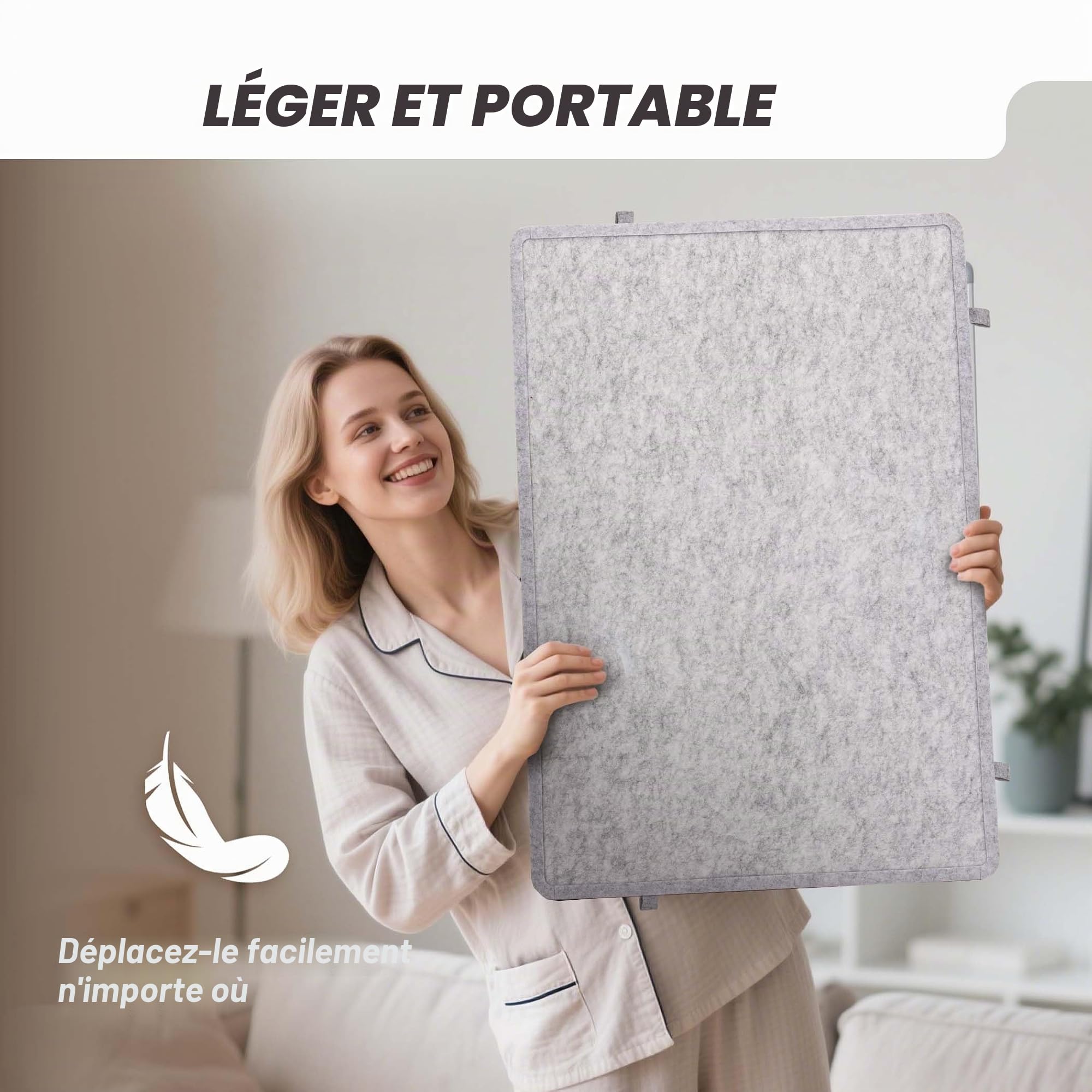 Becko US Planche de puzzle inclinable de 1000 pièces avec 4 tiroirs colorés, couvercle et rangement