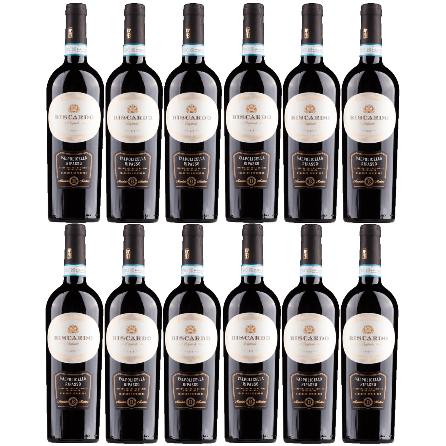 Biscardo Ripasso della Valpolicella Veneto Rotwein Rot Trocken Italien inkl. FeinWert E-Book (12 x 0,75l)