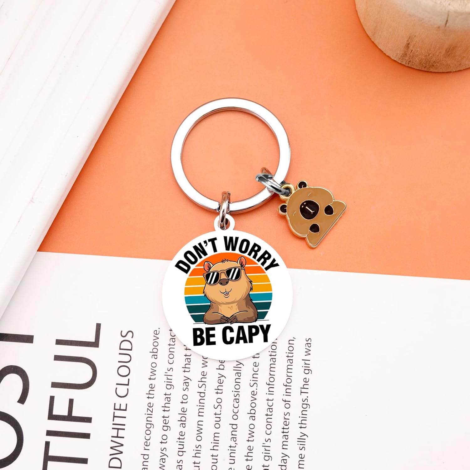 Capybara Keychain Capybara Gifts for Girls Cute Capybaras Stuff Decor Accessories for Capybaras Lovers Unique Birthday Christmas Gift for Women Stocking Stuffers for Teen Girls - Image 4