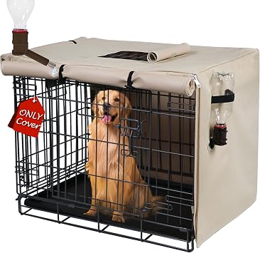 Dog Crate Cover Heavy Duty Oxford Fabric for 42-Inch Wire Crates