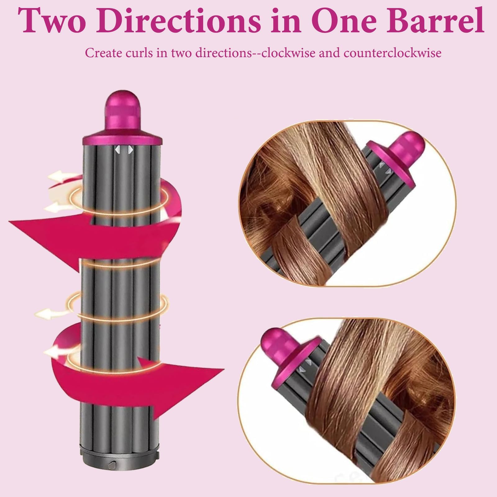 Barriles rizadores de cabello de 40 mm de largo, compatibles con piezas de fijación Dyson Airwrap Styler HS05/HS01, accesorios para múltiples estilos de cabello