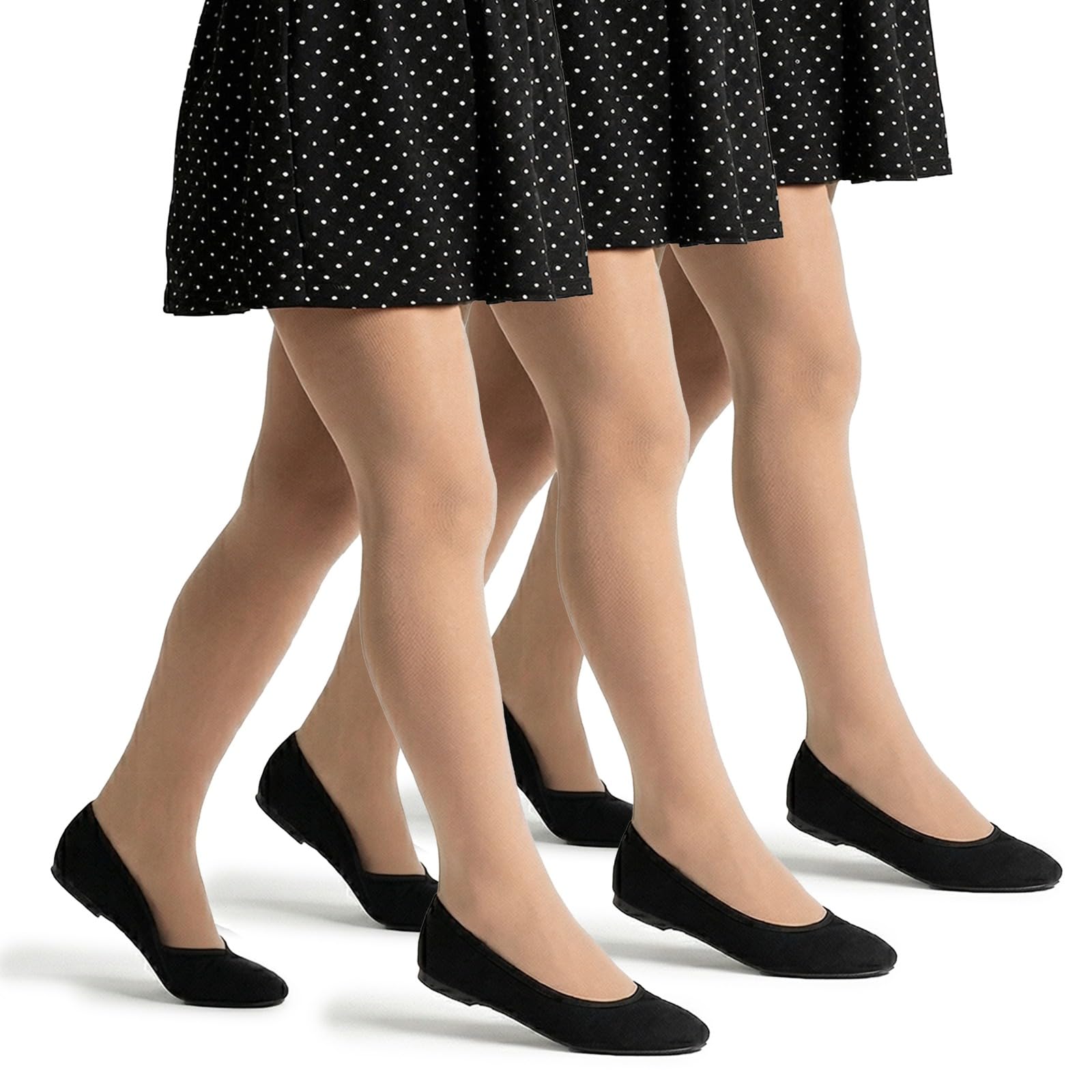 NOQ Medias Niña 20 DEN Semitransparentes – Pantimedias Niña para Escuela y Ballet, Medias Escolares Suaves y Elásticas, Pantys Niña Clásicos para Uniforme, Danza y Uso Diario, 2 o 3 Pares — view 10