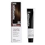 AGE beautiful Permanent Hair Color Dye Liqui Creme | 100% Gray Coverage | Anti-Aging Haircolor | Biotin for Thicker, Fuller Hair | Professional Salon Coloring | 4NNG Dark Intense Golden Brown