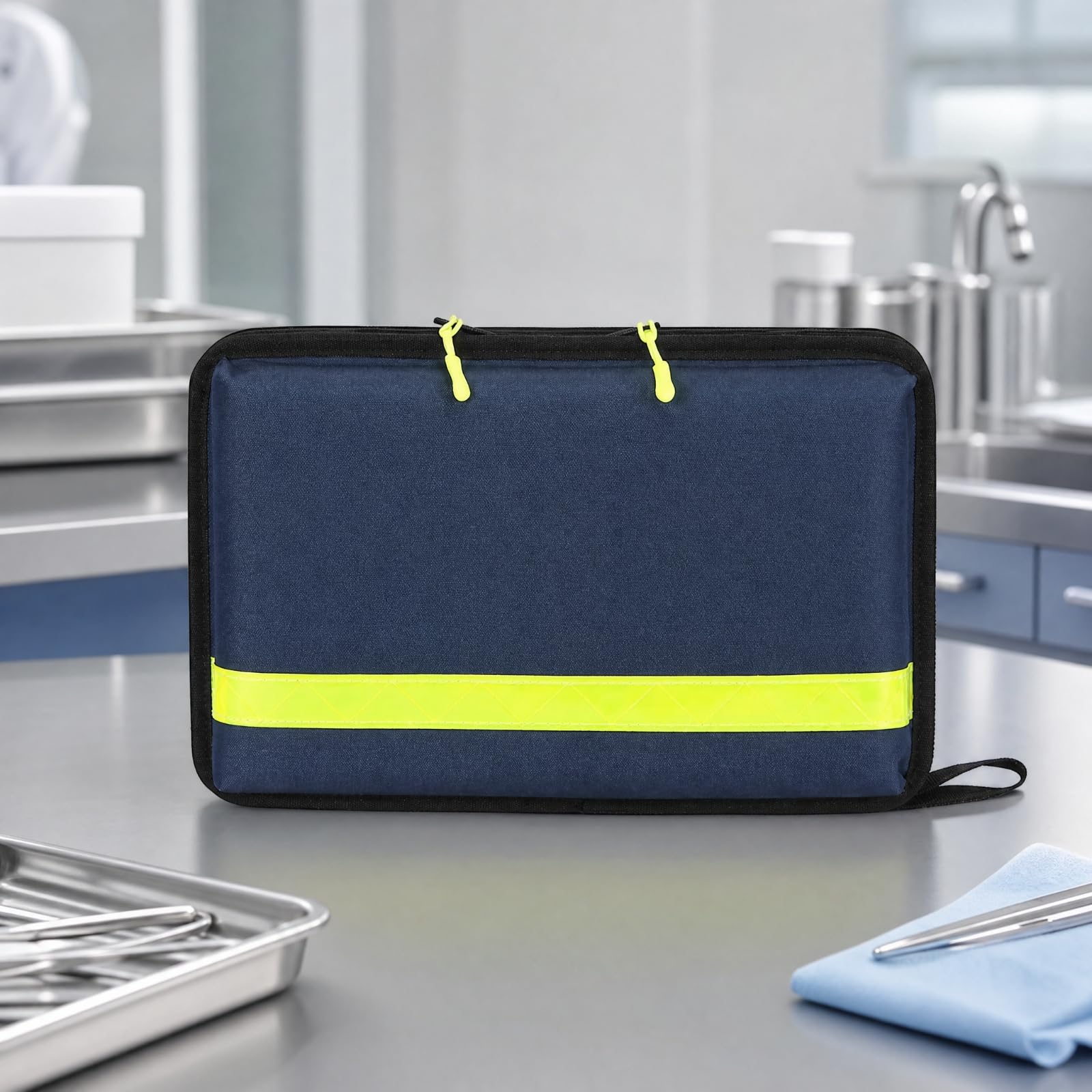 Colcolo Medizin-Organizer-Tasche wasserdicht Medizin-Tasche mit Innenfächern abwischbar Aufbewahrungstasche für Mobile Behandlung, Hausaufbewahrung