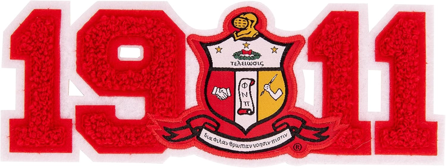 Desert Cactus Kappa Alpha Psi Divine 9 Patch Fraternity Embroidered Appliqué Sew or Iron On Blazer Jacket Bag (Felt Letterman Patch) (Pack of 2)