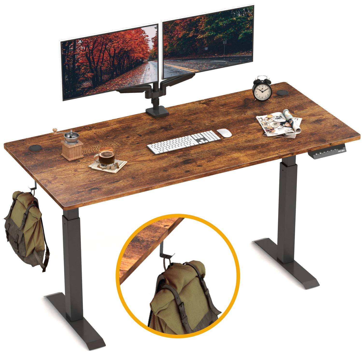 Buy FEZIBO Height Adjustable Electric Standing Desk, 48 x 24 Inches