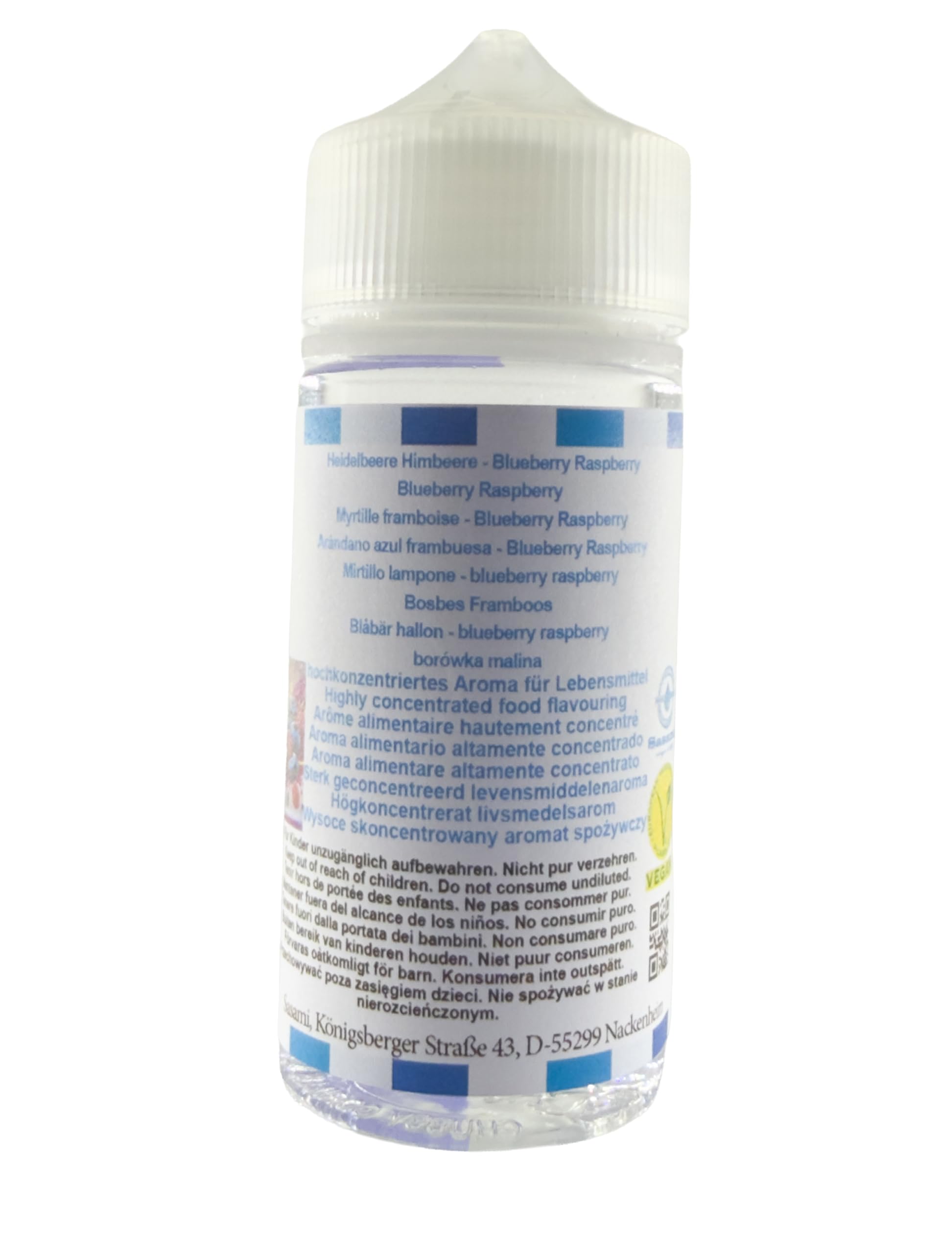 borówka malina Aromat Koncentrat - wegański - Sasami - 100ml