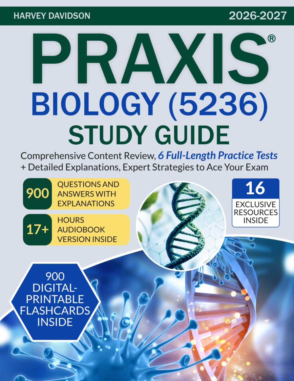 Praxis Biology (5236) Study Guide: Comprehensive Content Review, 6 Full-Length Practice Tests + Detailed Explanations, Expert Strategies to Ace Your Exam