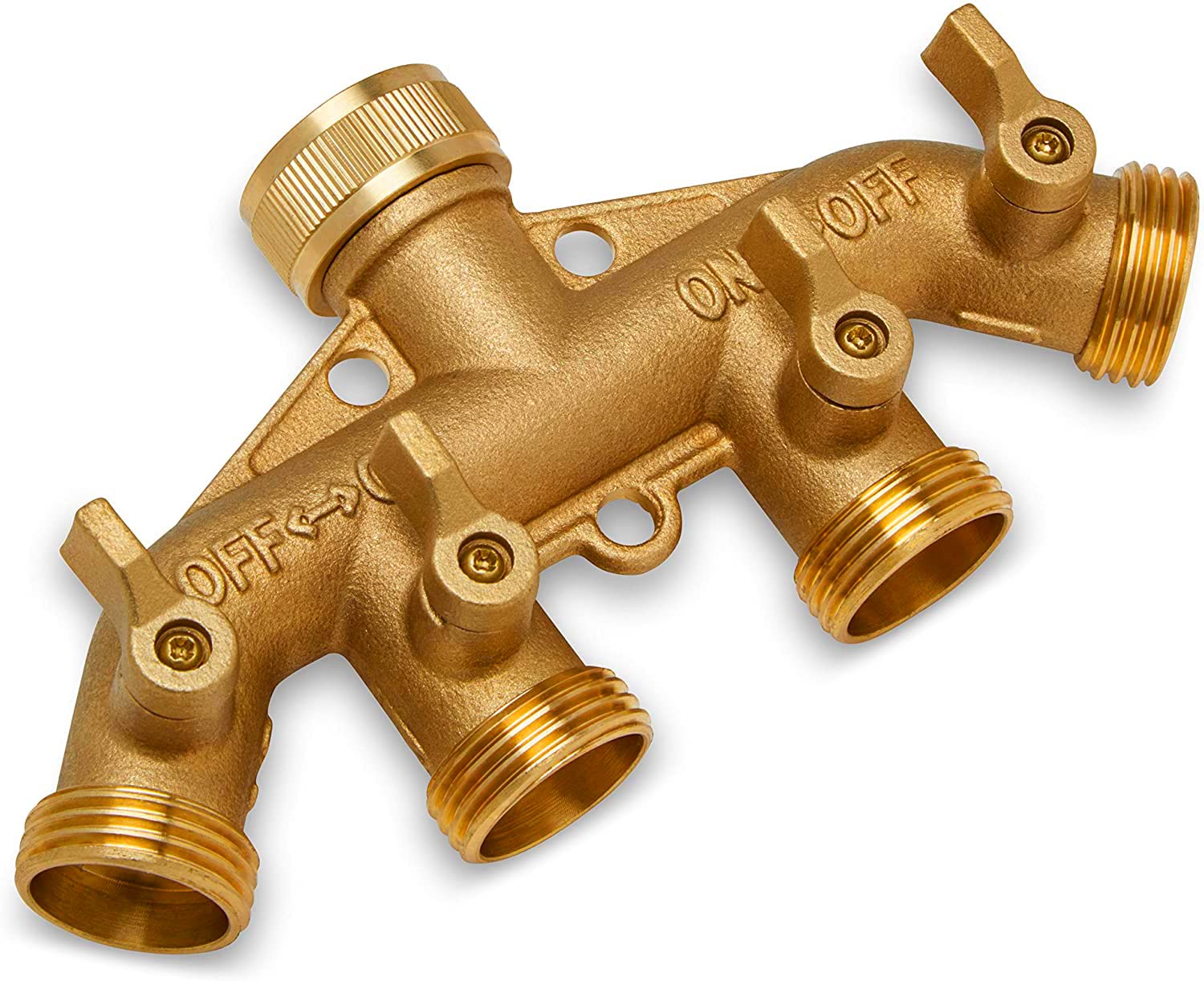 Buy Morvat Premium Garden Hose Splitter Heavy Duty Solid Brass 4 Way Y