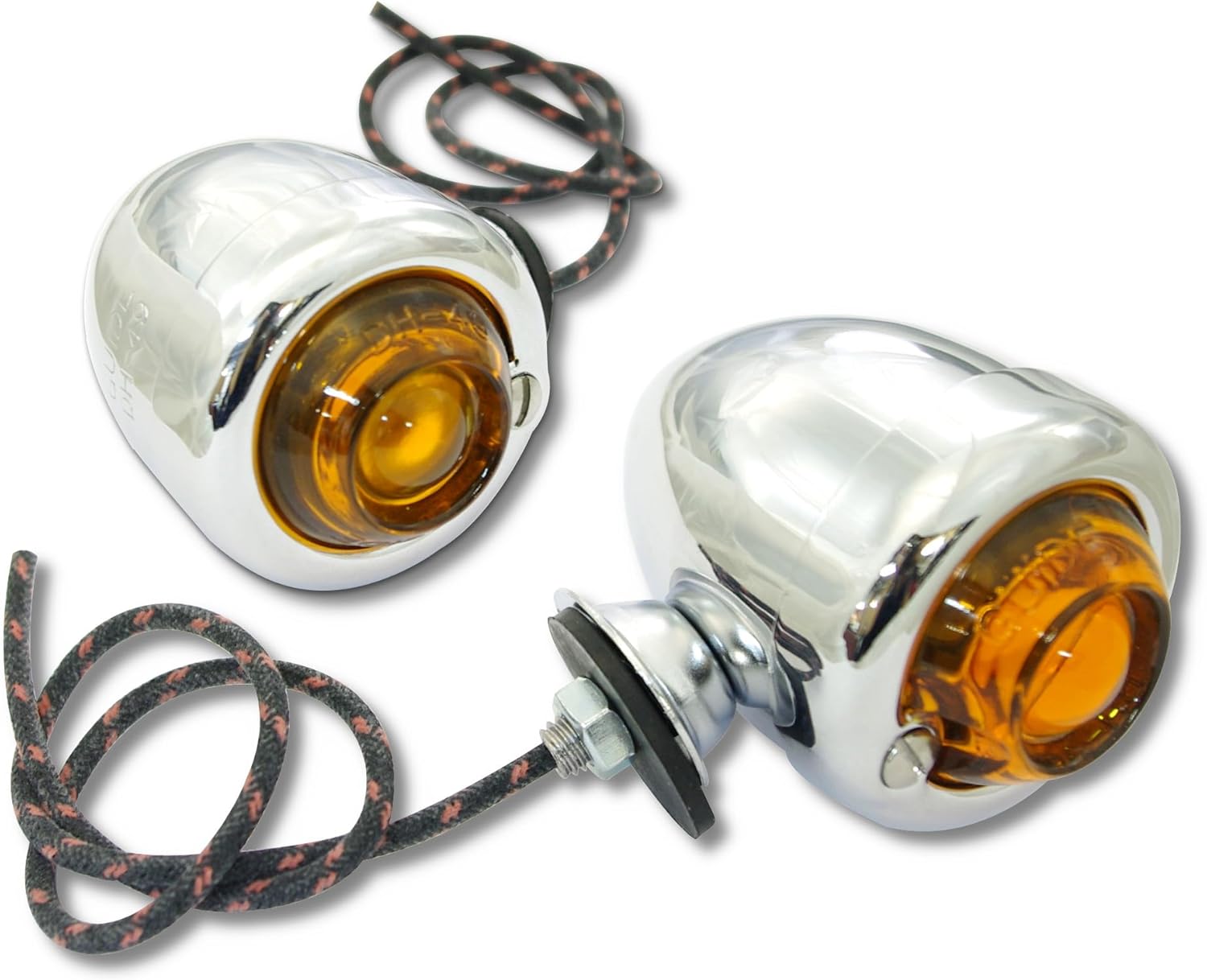 GUIDE DH-49 ガラスレンズセット レッド ハーレー guide dh 49 ハーレー ハーレーダビッドソン ウインカー ガラスレンズ レッド オリジナル ナックル パン フラットヘッド B622