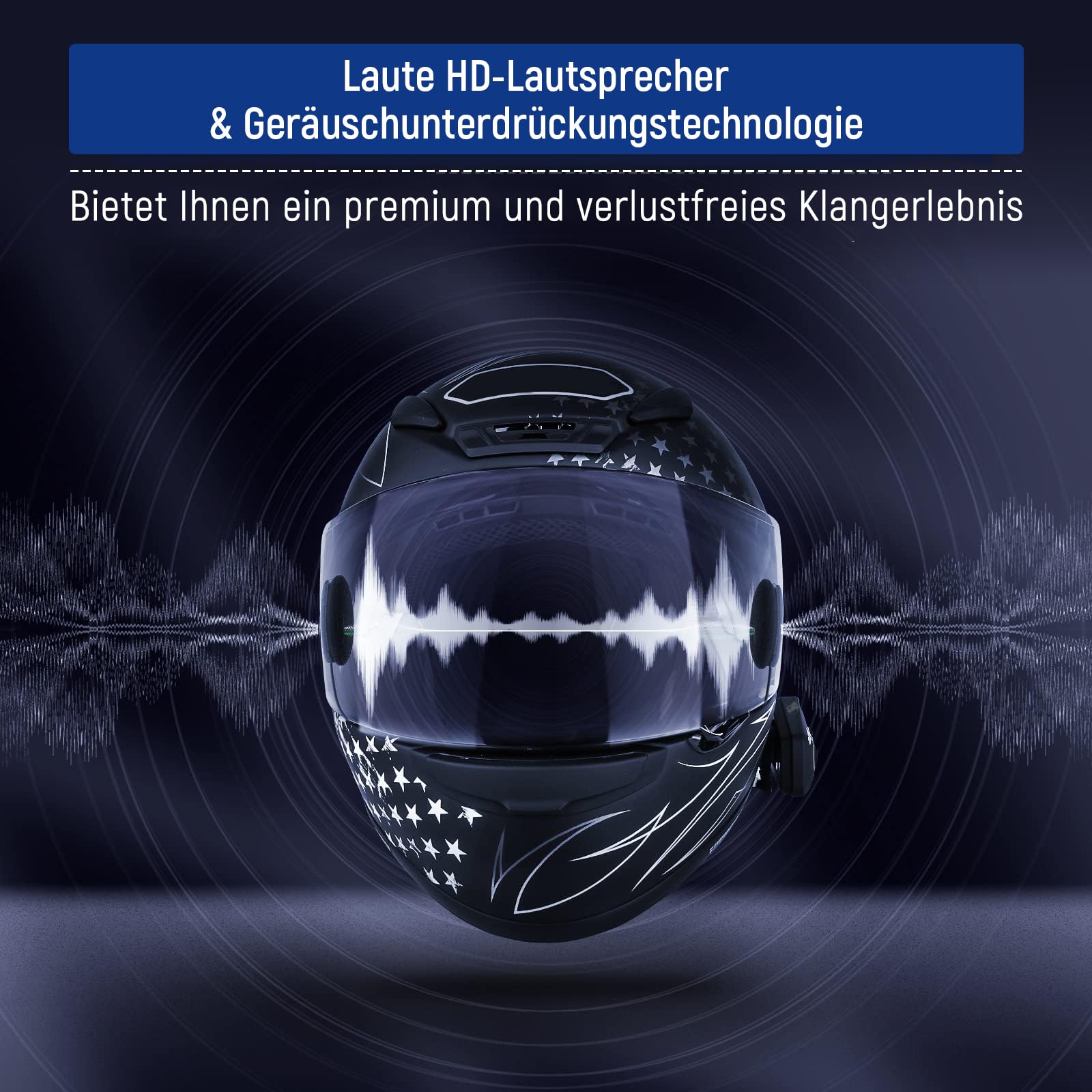LEXIN B4FM Motorrad Intercom, Helm Headset für bis zu 10 Motorräder mit 2000m Reichweite, DSP und CVC Geräuschunterdrückung Motorradhelm Kommunikationssystem mit Musikteilen Funktion