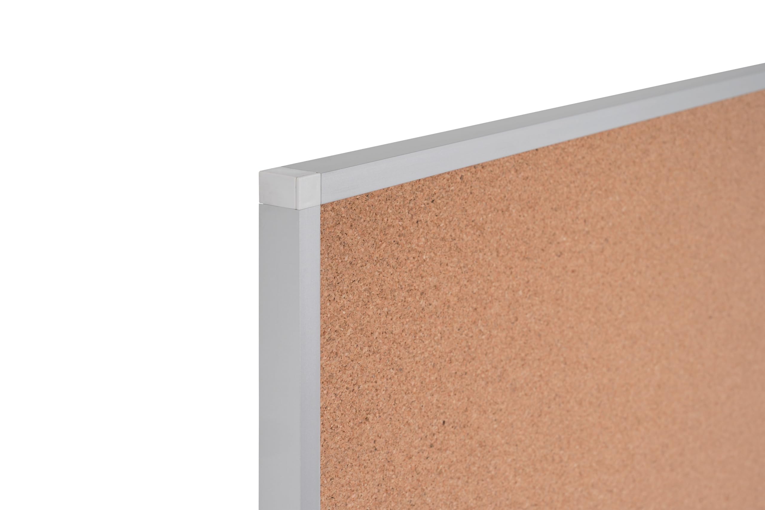Bi-Office Earth Honesty - Kork-Pinnwand, naturfarbener Aluminiumrahmen, 900 x 600 mm