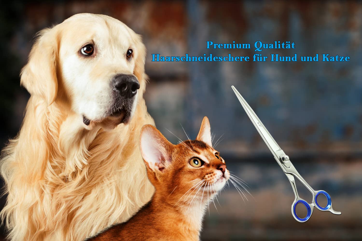 SMI 8,5 pulgadas Tijeras Peluqueria Canina Tijeras Para Perros Tijeras Para Mascotas Tijeras Para Pelo De Perro Acero Inoxidable