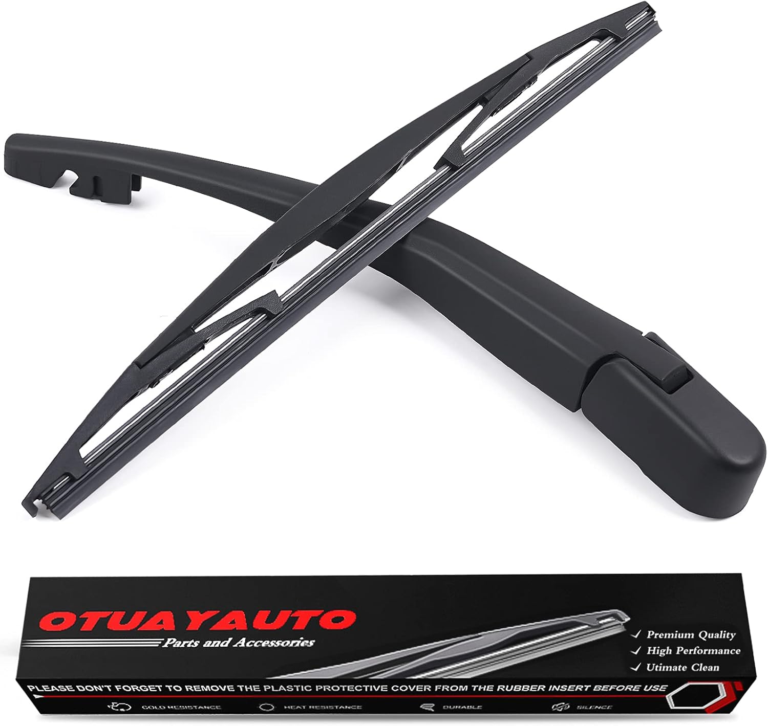 OTUAYAUTO Rear Windshield Wiper Arm Blade Set for Nissan Xterra 2005