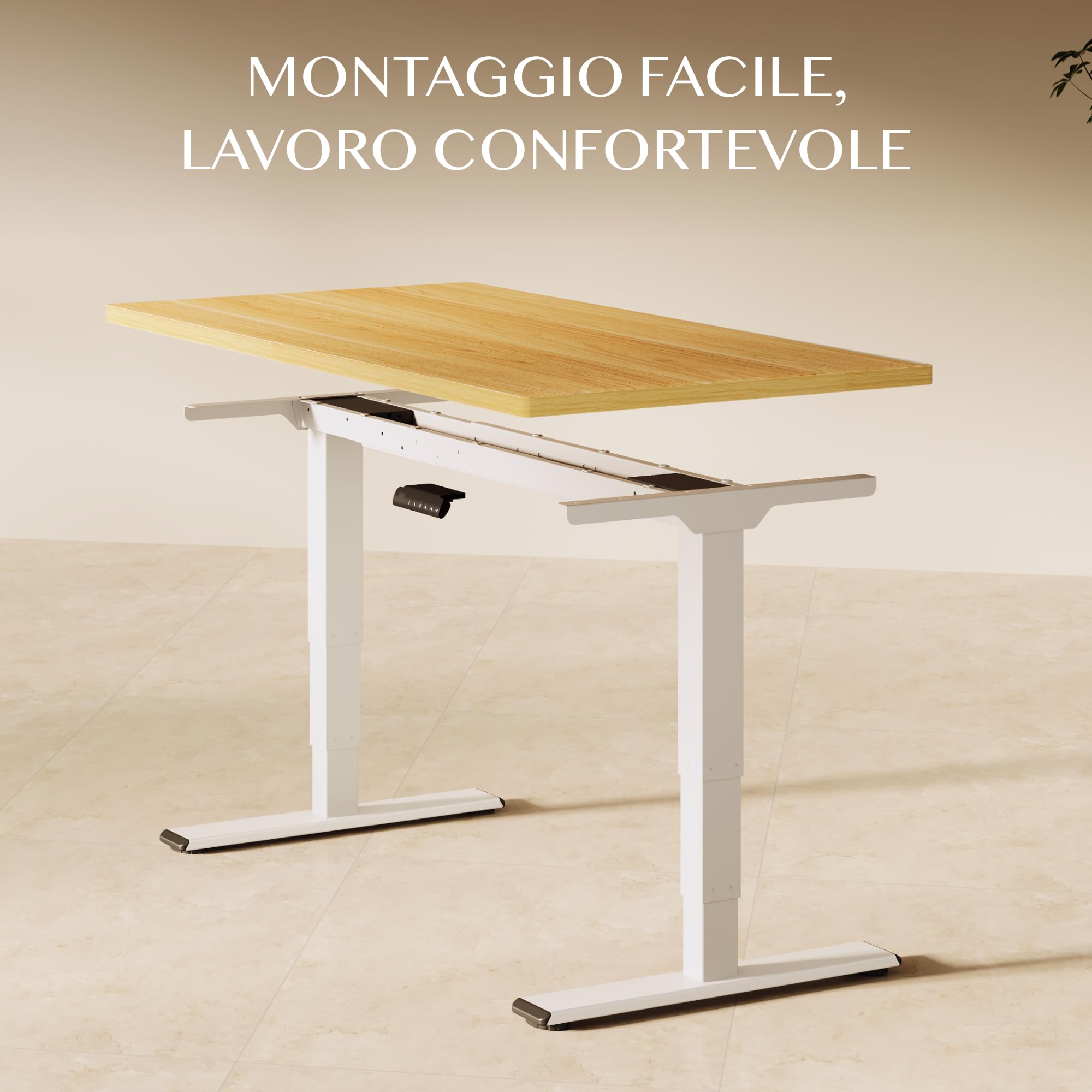 FLEXISPOT Scrivania Regolabile in Altezza Elettrica 160×80 cm con Doppio Motore, Piano Unico da 25 mm, Gambe Telescopiche a 3 Sezioni EC5 LITE