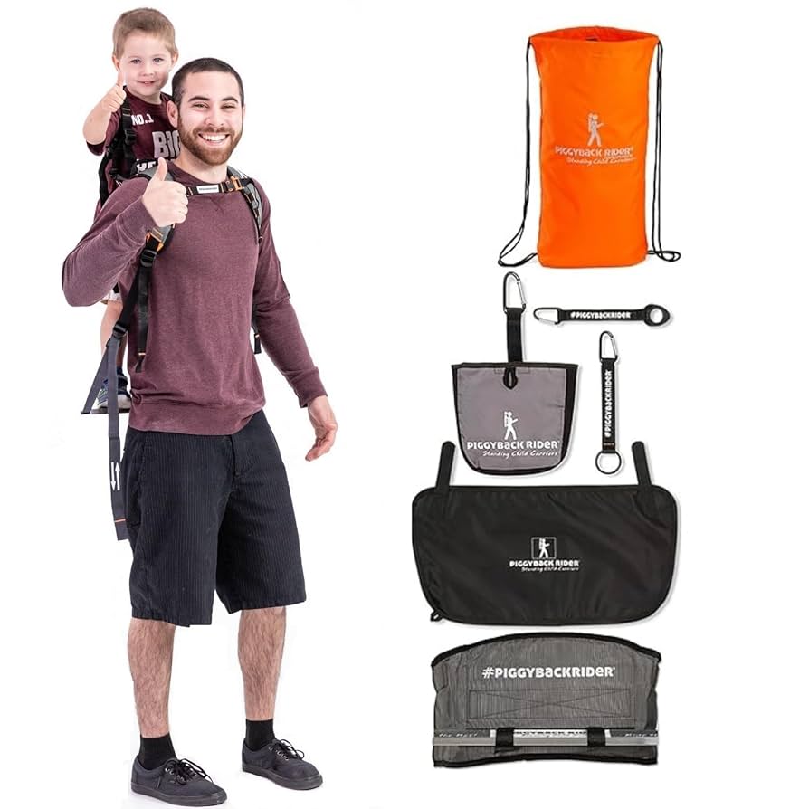その他 PIGGY BACK RIDER Piggyback SCOUT Toddler Carrier Backpack Deluxe with 6-Piece