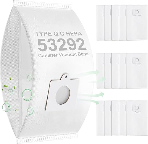 Paquete de 15 bolsas de vacío tipo QC HEPA para limpiadores de recipientes Kenmore Modelos # 81214, 81414, 81615, 81714, 21814, BC2005, BC3005, disponible en Yaxa Guatemala