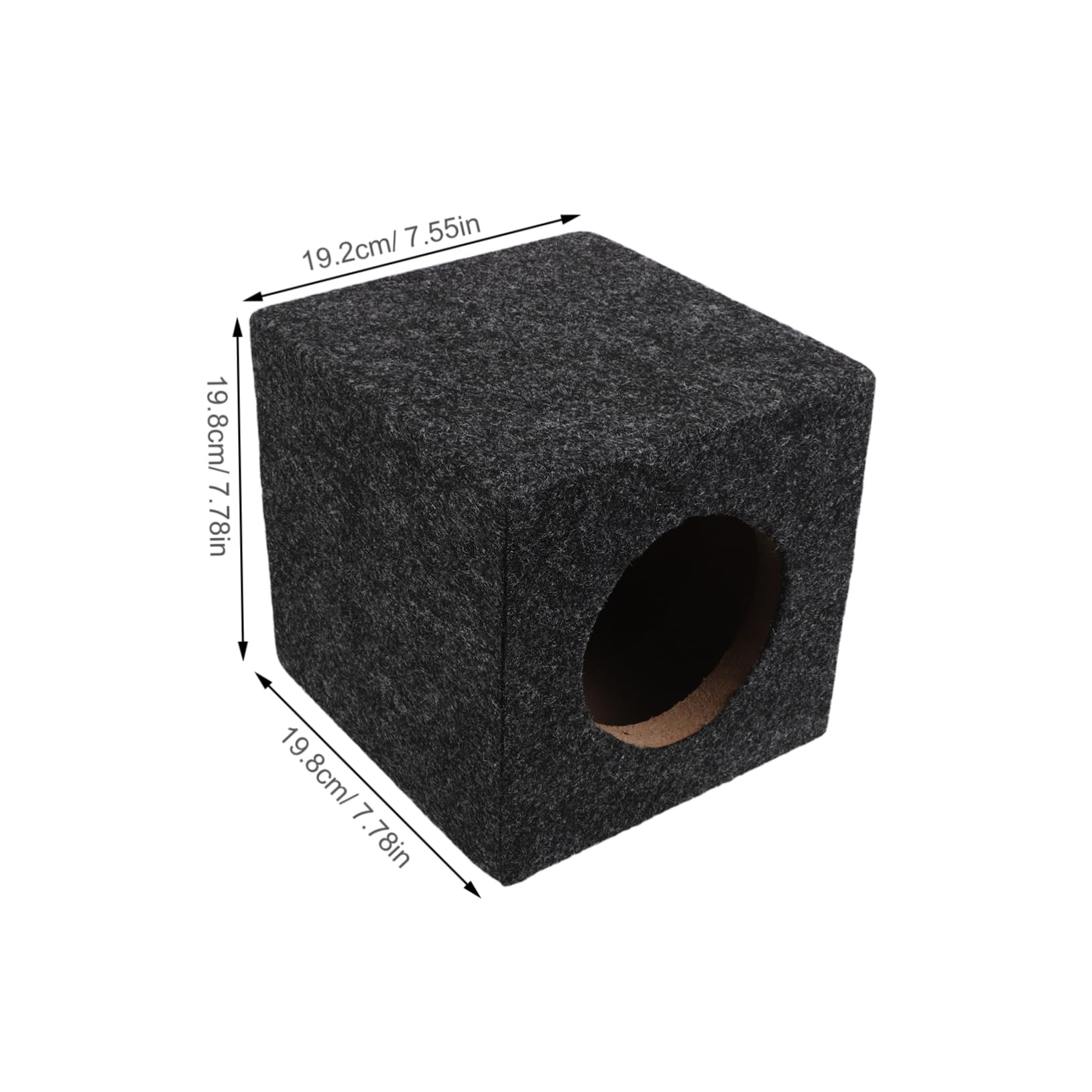 BELLIFFY Durable Wooden Audio Speaker Enclosure for Square Subwoofer Easy Installation for Home Vehicle Truck Upgrade Precision Fit for Optimal Sound Quality
