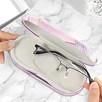 Vista 13 de Fintie Funda para lentes de contacto 2 en 1 y funda para gafas, soporte de viaje portátil de doble cara para lentes con espejo integrado, pinzas