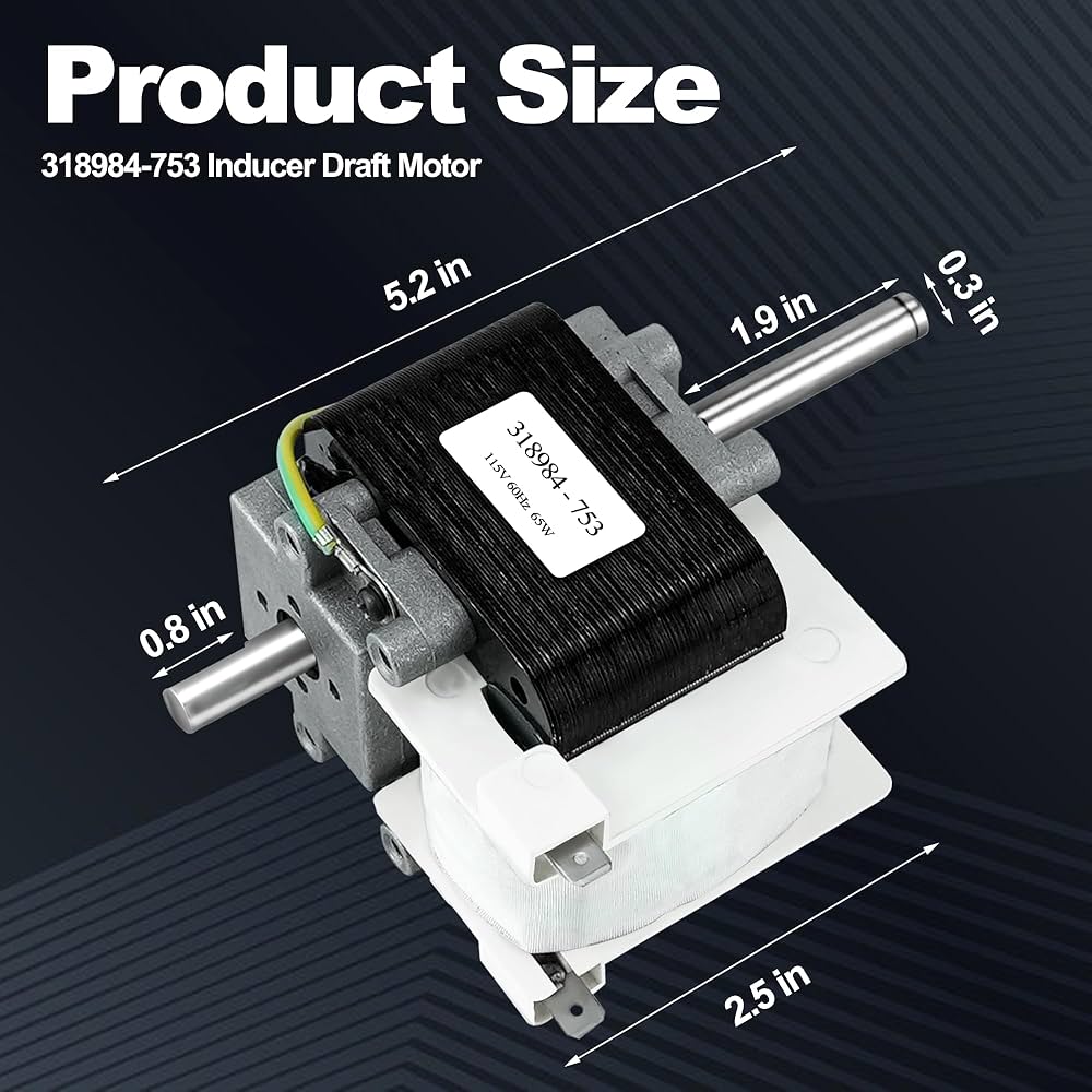 318984-753 Furnace Inducer Draft Motor Assembly Fit for Carr-ier