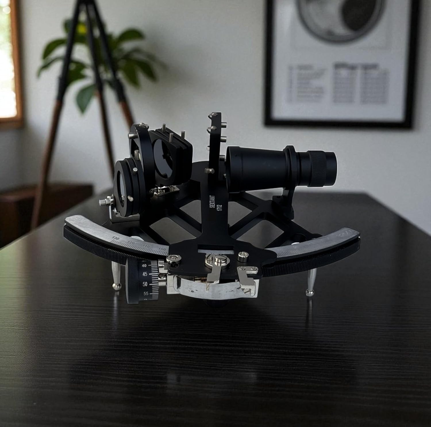 Nautical Marine Sextant – Vintage-Style Navigation Instrument for Collectors, and Educational Use Precision Measurement Tool Collection, Maritime Decor, Display
