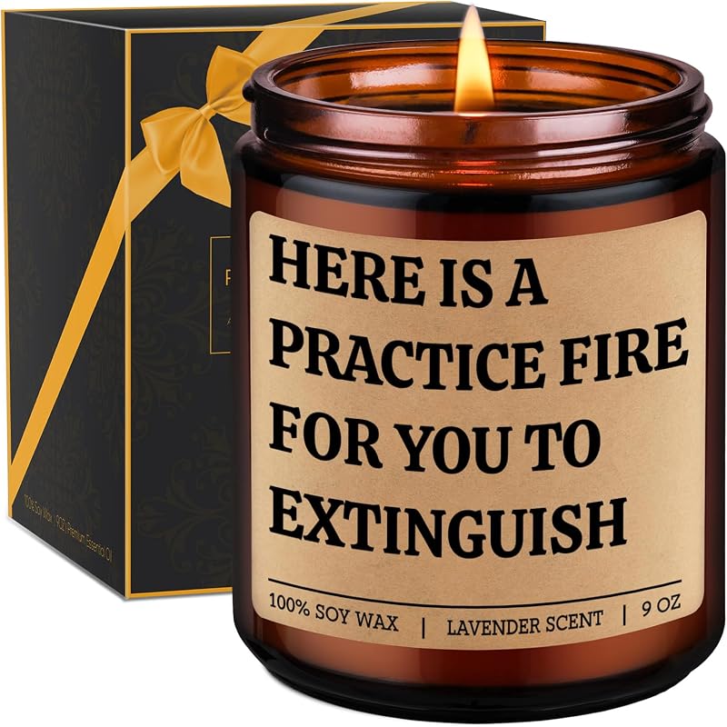 GSPY Candle, Firefighter Gifts for Men, Women - Fire Fighter, Fireman Gifts | Fire Academy Graduation, Retirement, Gifts for Firefighters Christmas, Firefighter Stocking Stuffers, Fire Fighter Accessory