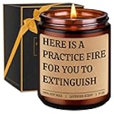 GSPY Scented Candle, Firefighter Gifts for Men, Women - Fire Fighter, Fireman Gifts for Him - Firefighter Graduation, Valentines Day, Birthday Ideas for Boys, Dad, Boyfriend - Fire Fighter Accessory