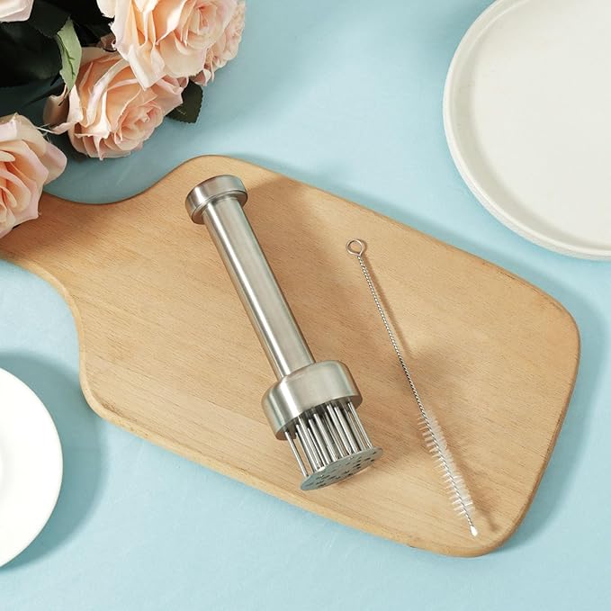 Ablandador de Carne de Acero Inoxidable con 21 Agujas miniatura 2