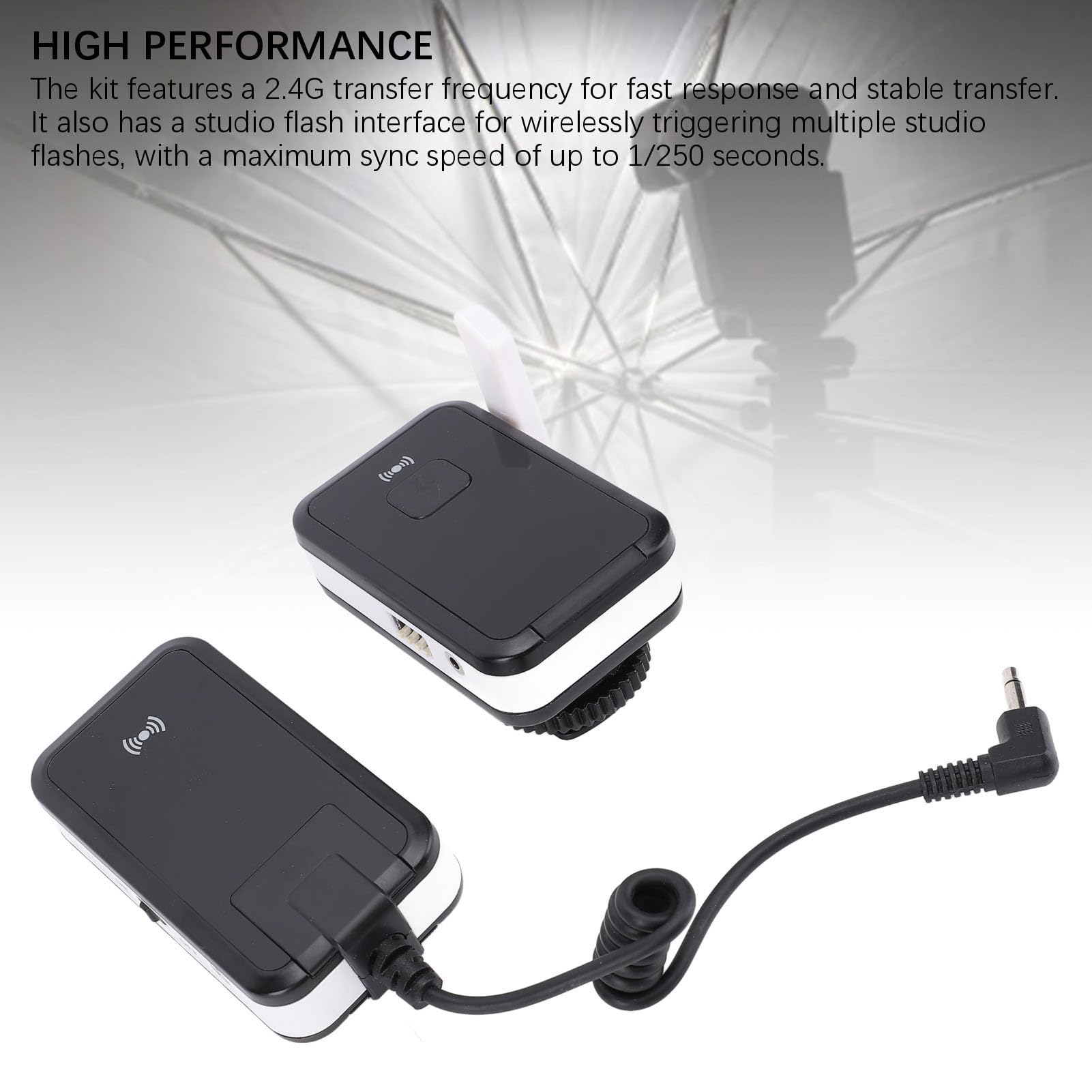 Generic Kit de Disparador de Flash para Cámara Inalámbrica, Respuesta Rápida, Multifuncional, para Fotografía de Retratos y Paisajes