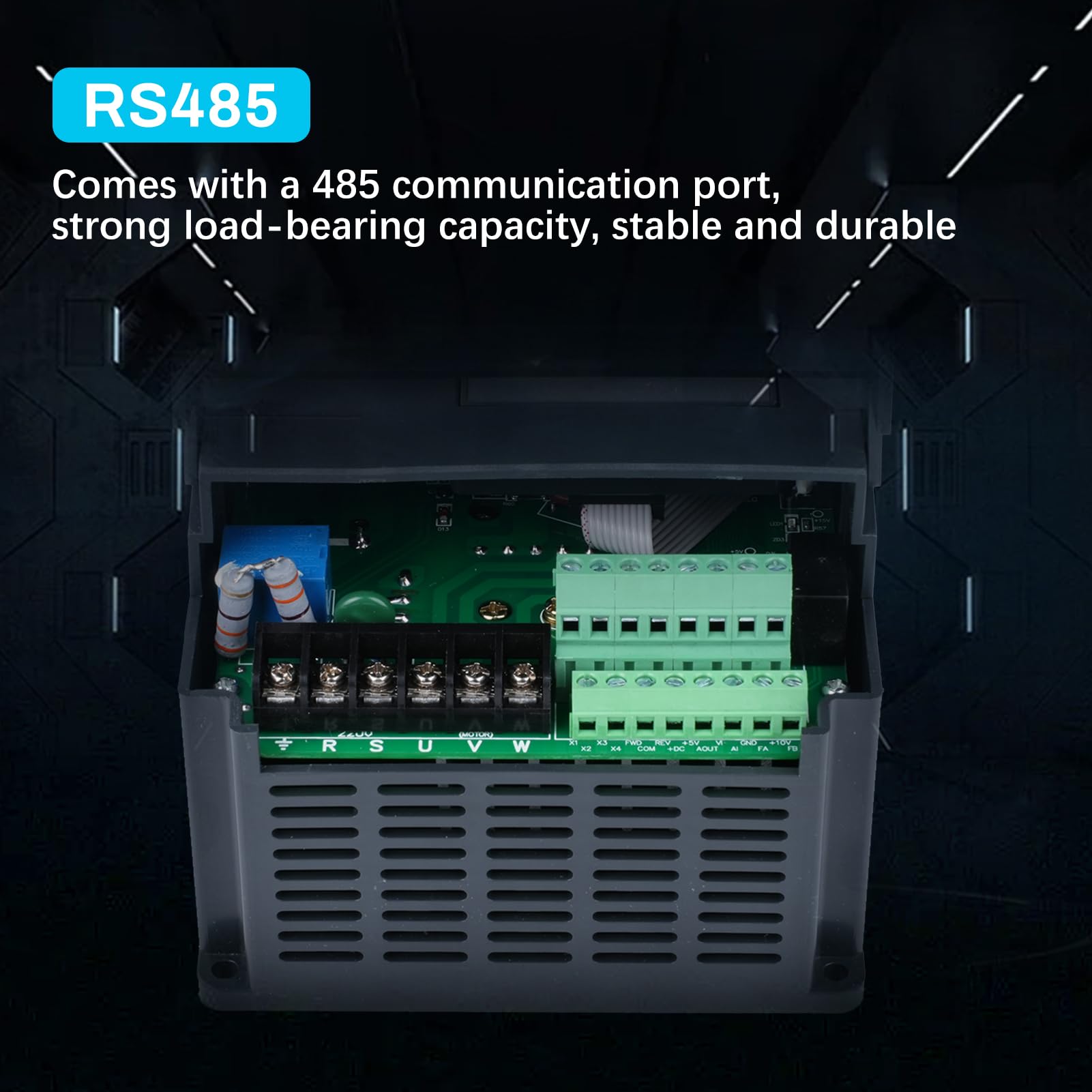 2.2kw Convertitore di frequenza 220V ingresso monofase 220V uscita trifase 220V 2.2kw Variatore di frequenza CNC Inverter di frequenza rimovibile modello 207VEE (con cavo di prolunga da 1m)