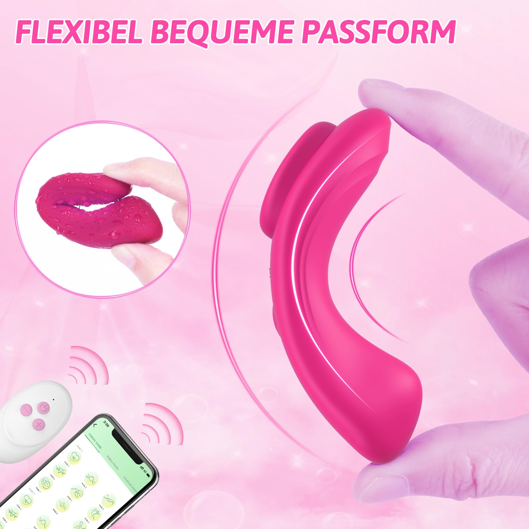 Juguete Sexual Para Parejas Vibrador Ultrafino, Vibrador Muerto Para Mujer, Vibrador Mariposa, Estimulador De Clitoris Para Ella, Vibradores Para Mujer Silenciosos Con App Y Mando A Distancia