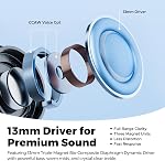 SOUNDPEATS Air6 HS BT 6.0 Ecouteurs sans fil, écouteurs semi-in-ear 13mm Pilote bio-composite triple aimant, LDAC Sans perte & Audio Hi-Res 45H L'heure du jeu, 4-Mic Annule le bruit, IPX5 | Puissant pilote dynamique Basse 13mm avec aimant triple jusqu'à 45