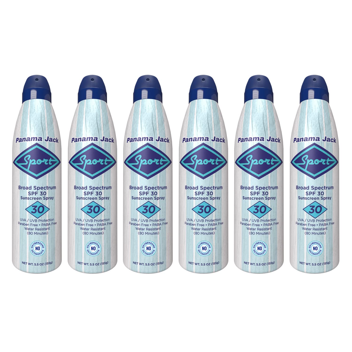 Panama Jack Sport Sunscreen Spray - SPF 30 Broad Spectrum UVA UVB Protection PABA Paraben Gluten Cruelty Free