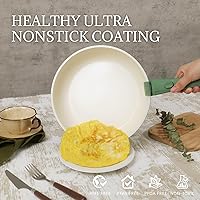 Vista 3 de Ceramic Cookware Set Non Stick 8Pcs Pots and Pans Set Detachable Handle Induction Kitchen Cooking Set with Frying Pans Oven Dishwasher Safe