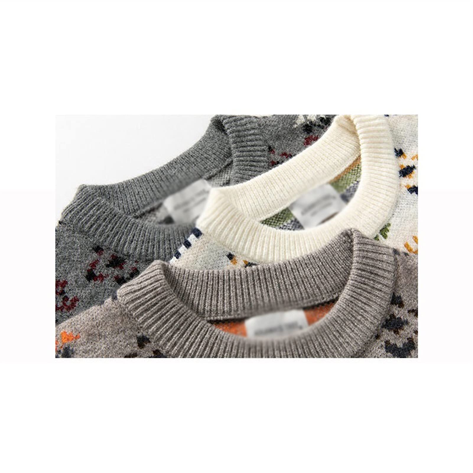 pullover hombre Hombres flor rayado suéter de invierno jersey for hombre o-cuello suéter de punto sueter para hombres