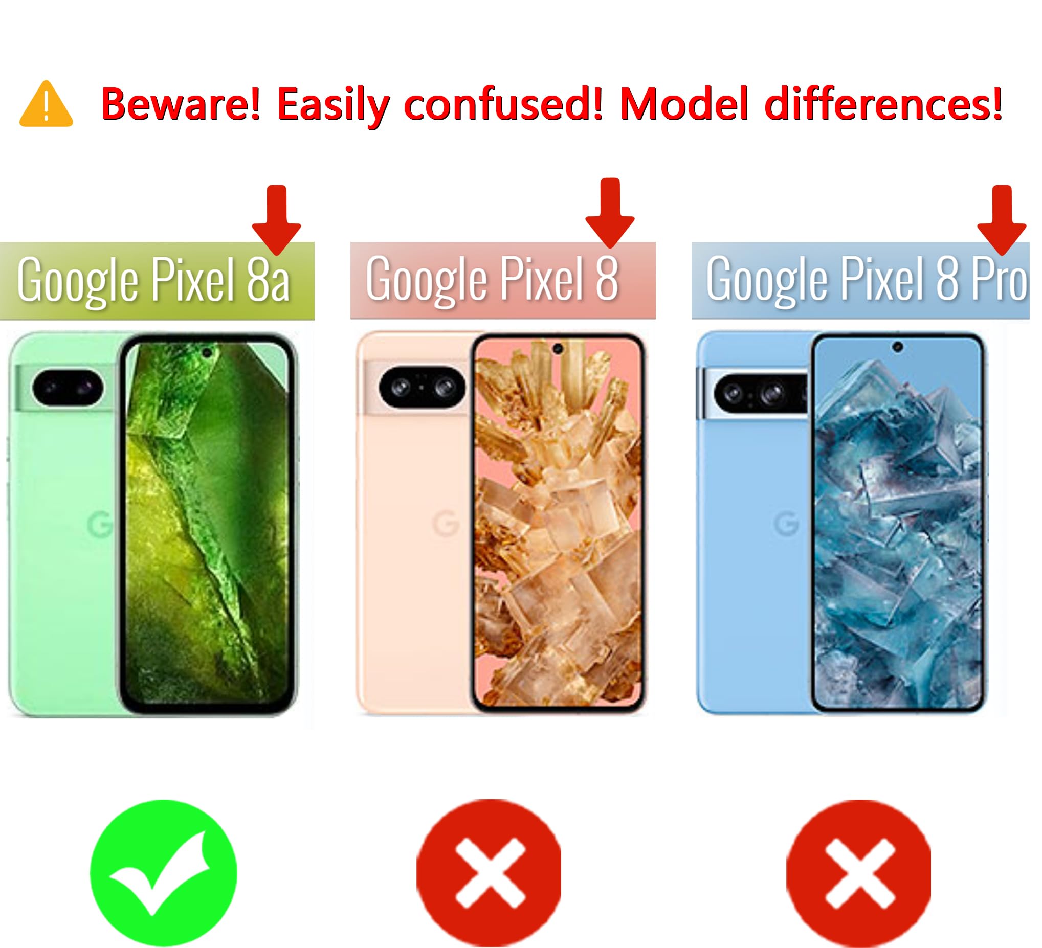 RankOne Custodia Per Google Pixel 8a Con Stampa Fiori - Cover In Silicone TPU Trasparente Morbida E Antiurto - 5