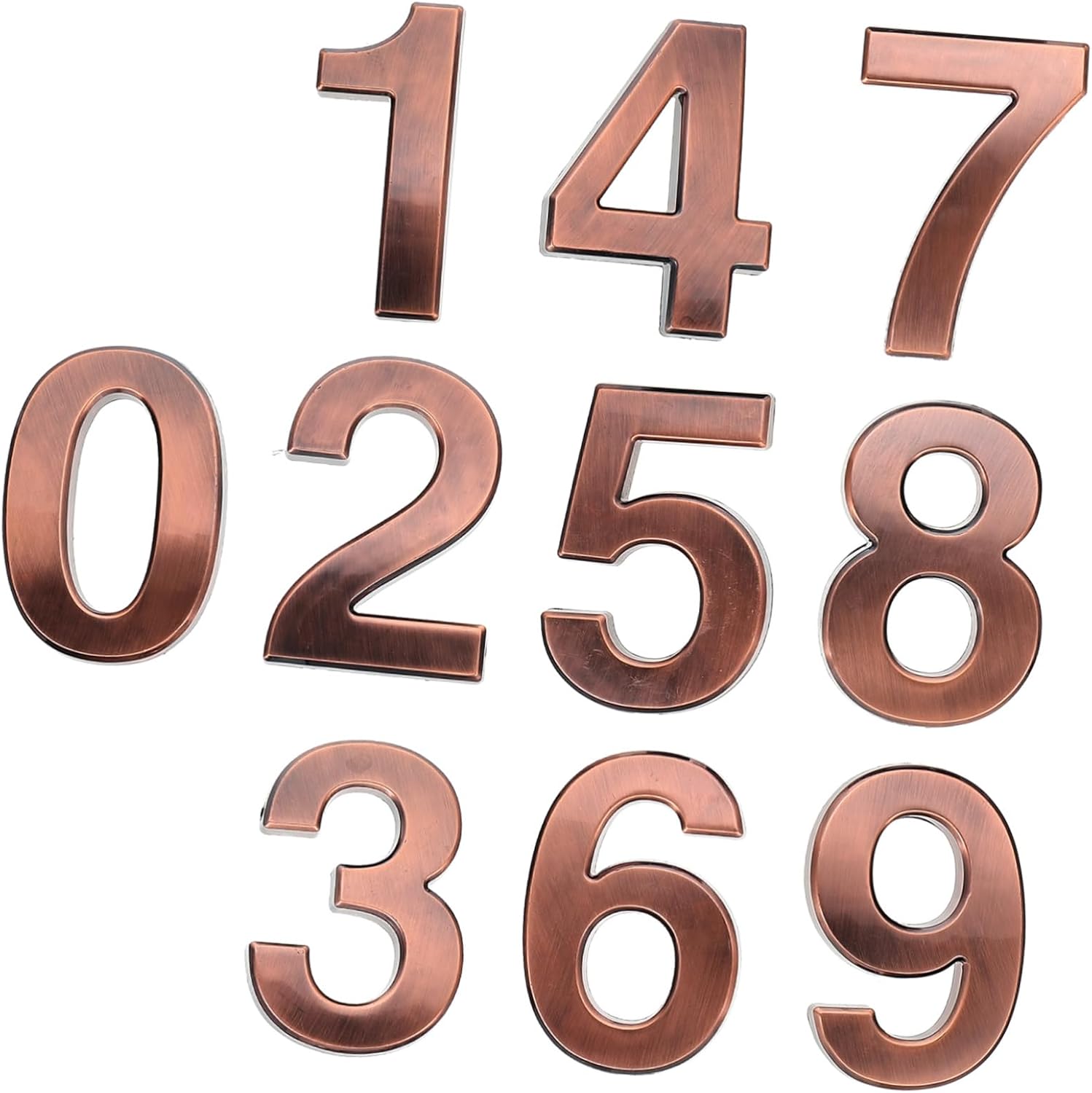 10pcs Number Sign Self Adhesive Mailbox Numbers Easy Install Door for Home