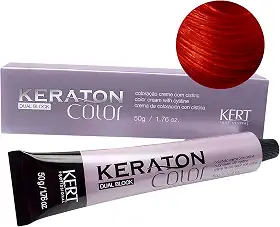 Keraton Coloração Color Dual Block 50 G Nº 7.66 Louro Médio Vermelho Extra Intenso
