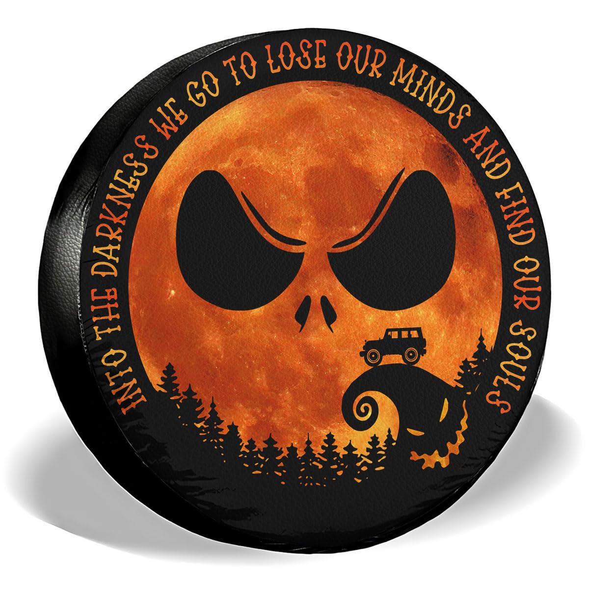 GENANY Gothic Skeleton Father's Day PVC Spare Tire Cover for RV Trailer, Waterproof, Size 16 Fits 29-31 Inch