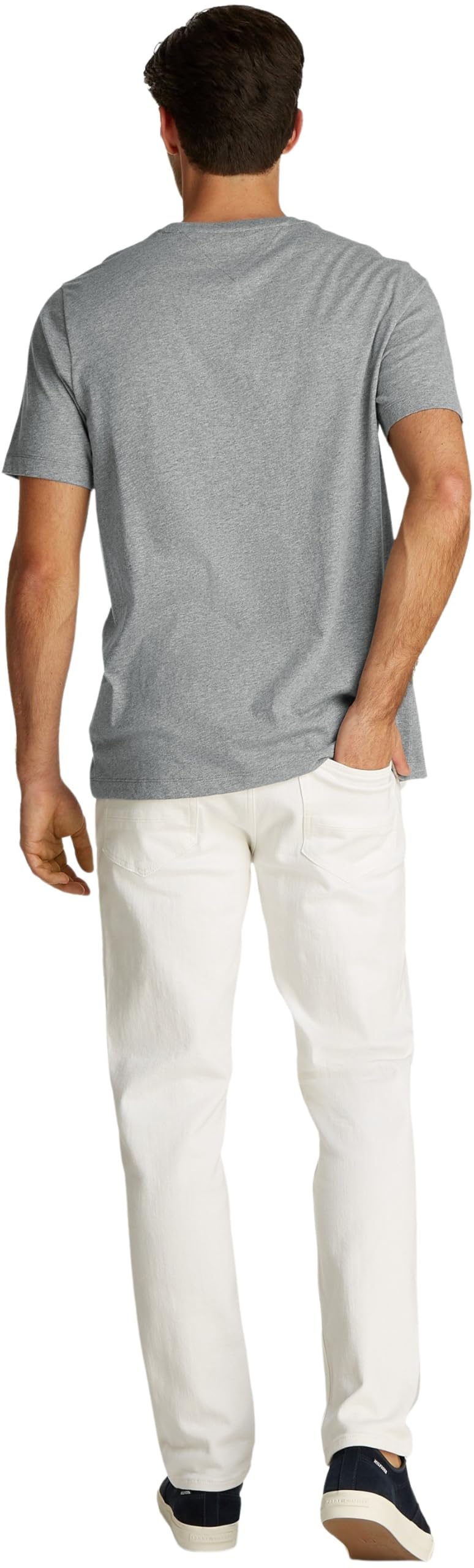 Tommy Hilfiger Uomo T-Shirt Maniche Corte Essential Heather Pocket Tee Regular Fit